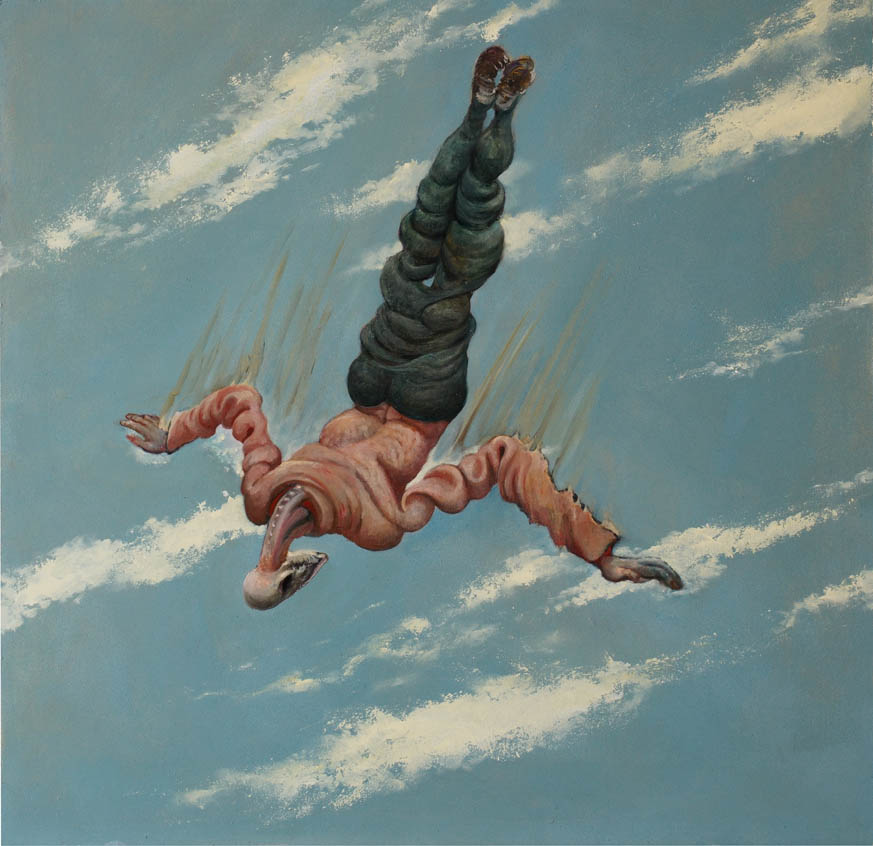 Caduta libera - 2025 - olio su tavola - 60x60cm