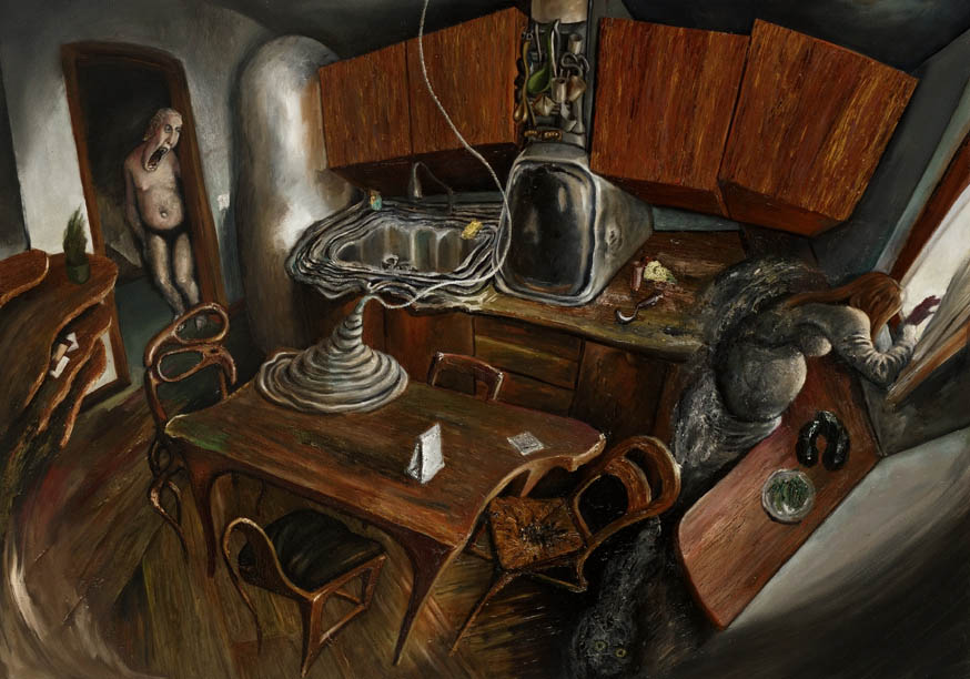 Chi ga sonà? - 2025 - olio su tavola - 100x70cm